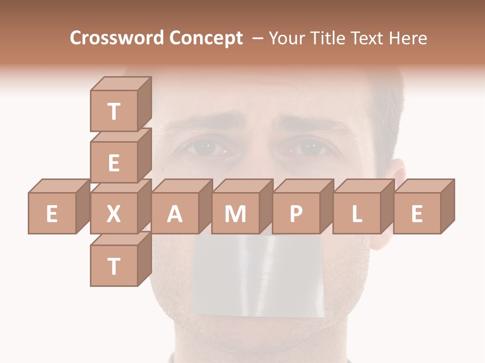 Silent Secrecy Help PowerPoint Template
