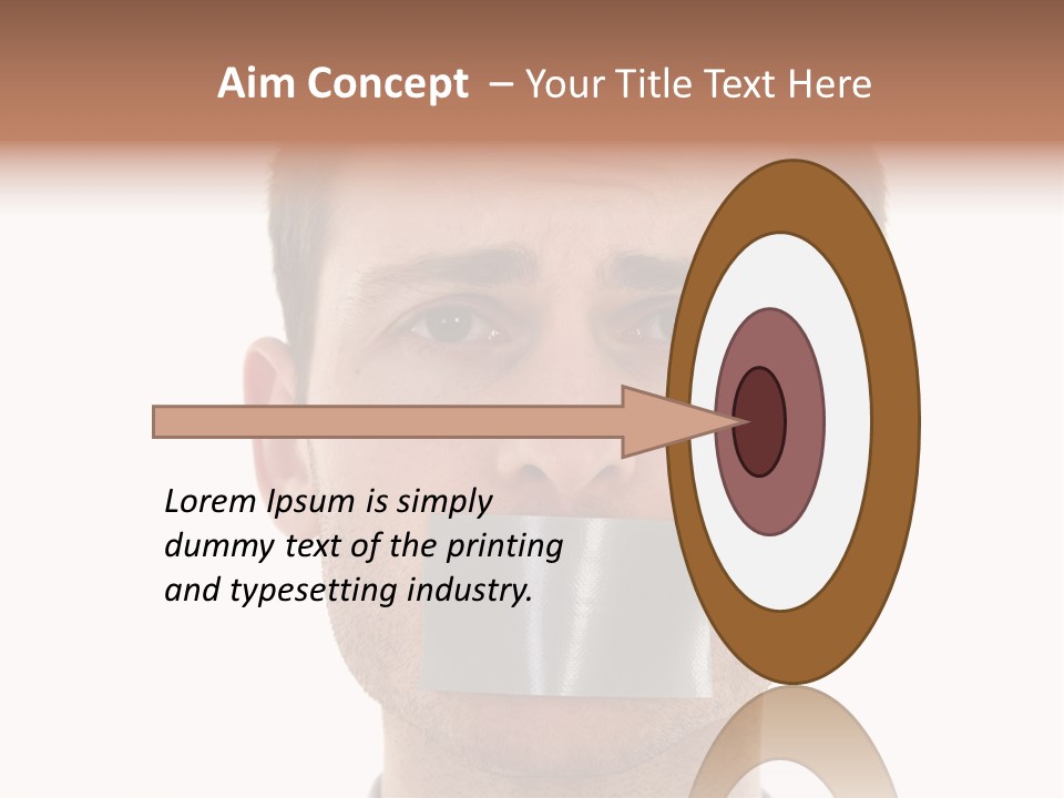 Silent Secrecy Help PowerPoint Template