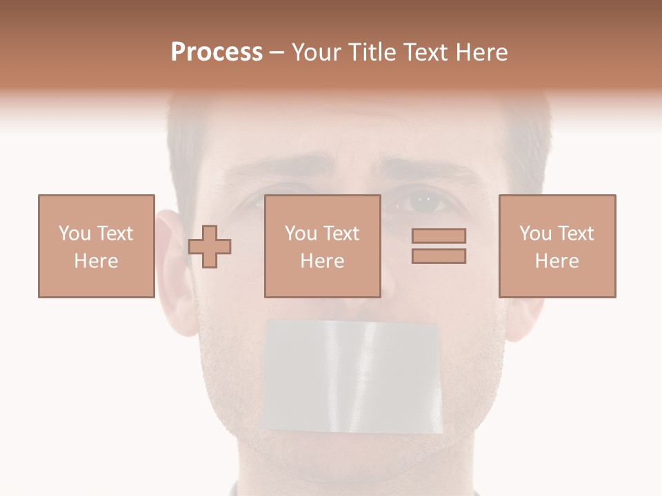 Silent Secrecy Help PowerPoint Template