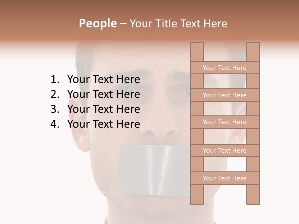 Silent Secrecy Help PowerPoint Template