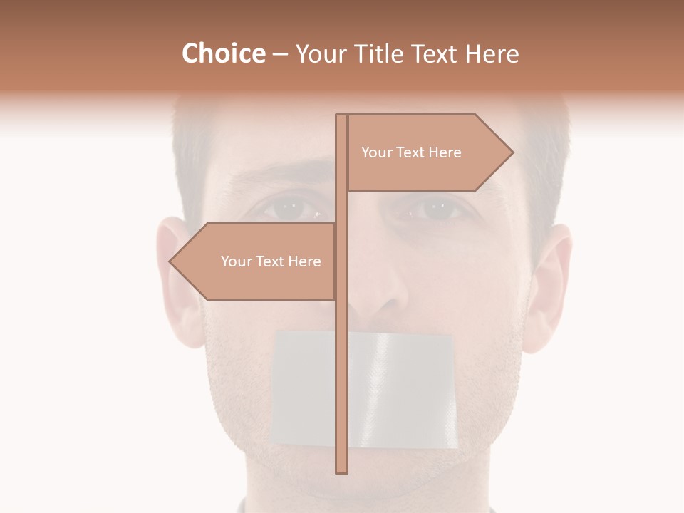 Silent Secrecy Help PowerPoint Template