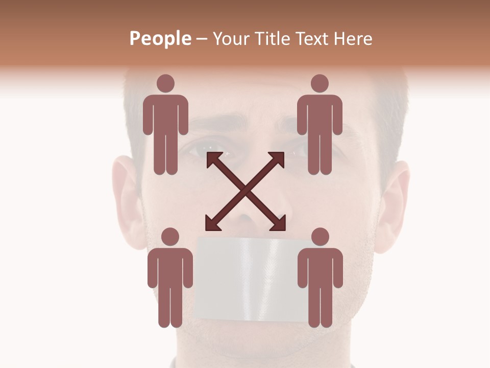 Silent Secrecy Help PowerPoint Template