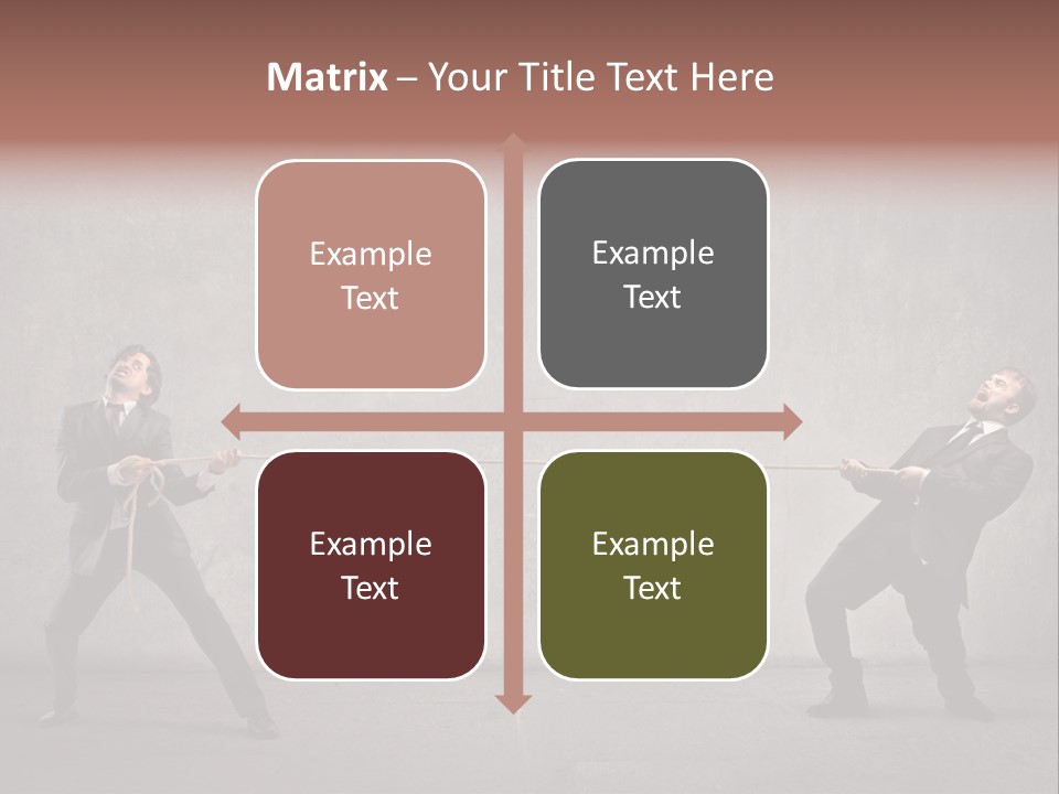 Tug Of War Shout Tug PowerPoint Template