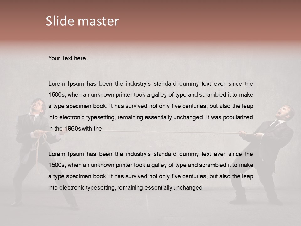 Tug Of War Shout Tug PowerPoint Template