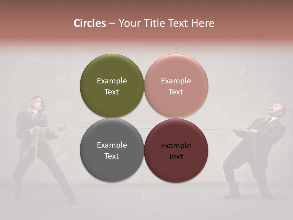 Tug Of War Shout Tug PowerPoint Template