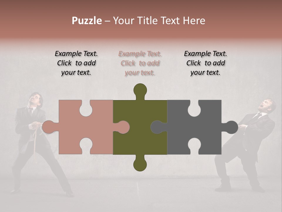 Tug Of War Shout Tug PowerPoint Template