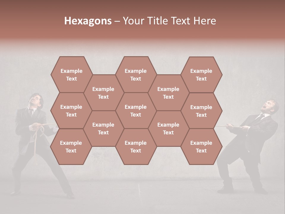 Tug Of War Shout Tug PowerPoint Template