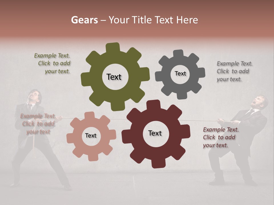 Tug Of War Shout Tug PowerPoint Template