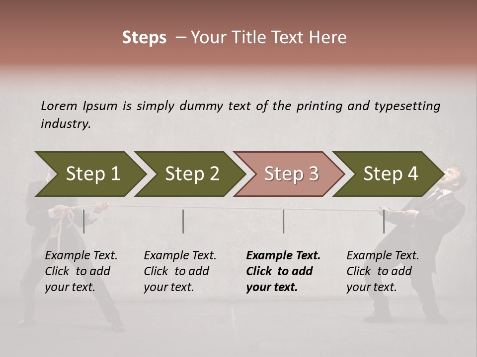 Tug Of War Shout Tug PowerPoint Template