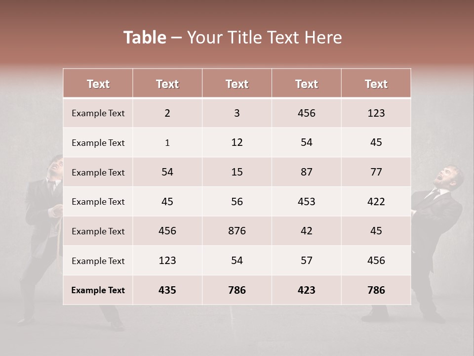 Tug Of War Shout Tug PowerPoint Template