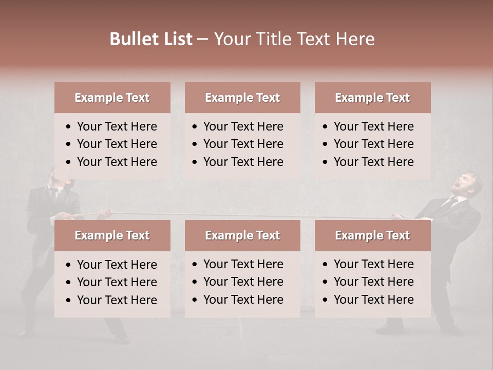 Tug Of War Shout Tug PowerPoint Template