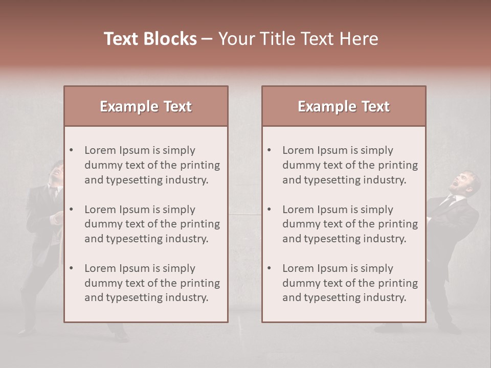 Tug Of War Shout Tug PowerPoint Template