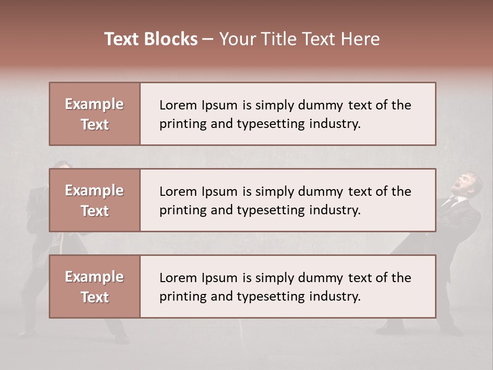 Tug Of War Shout Tug PowerPoint Template