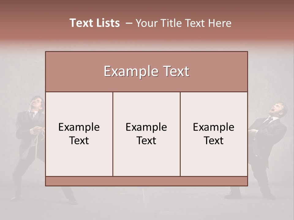 Tug Of War Shout Tug PowerPoint Template
