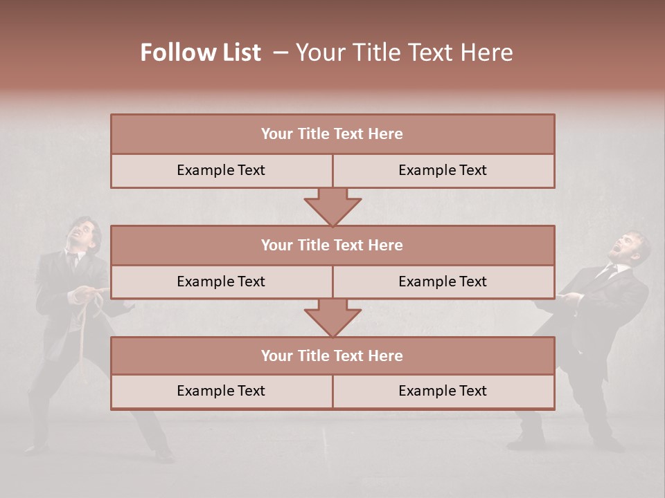 Tug Of War Shout Tug PowerPoint Template