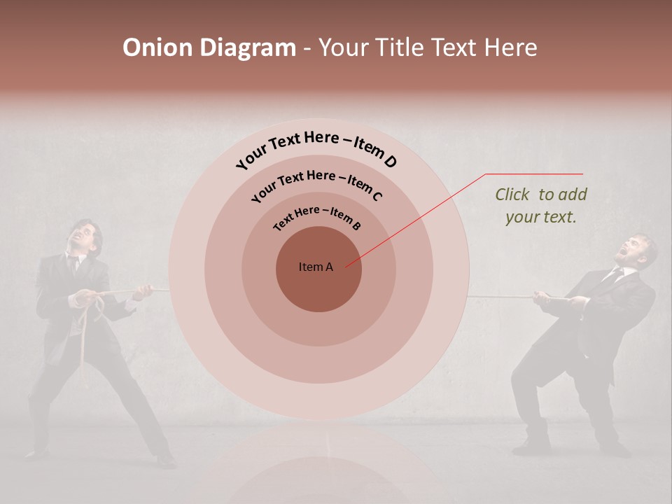 Tug Of War Shout Tug PowerPoint Template