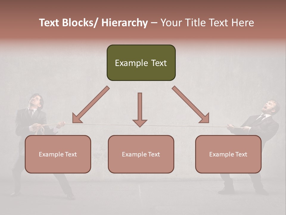 Tug Of War Shout Tug PowerPoint Template