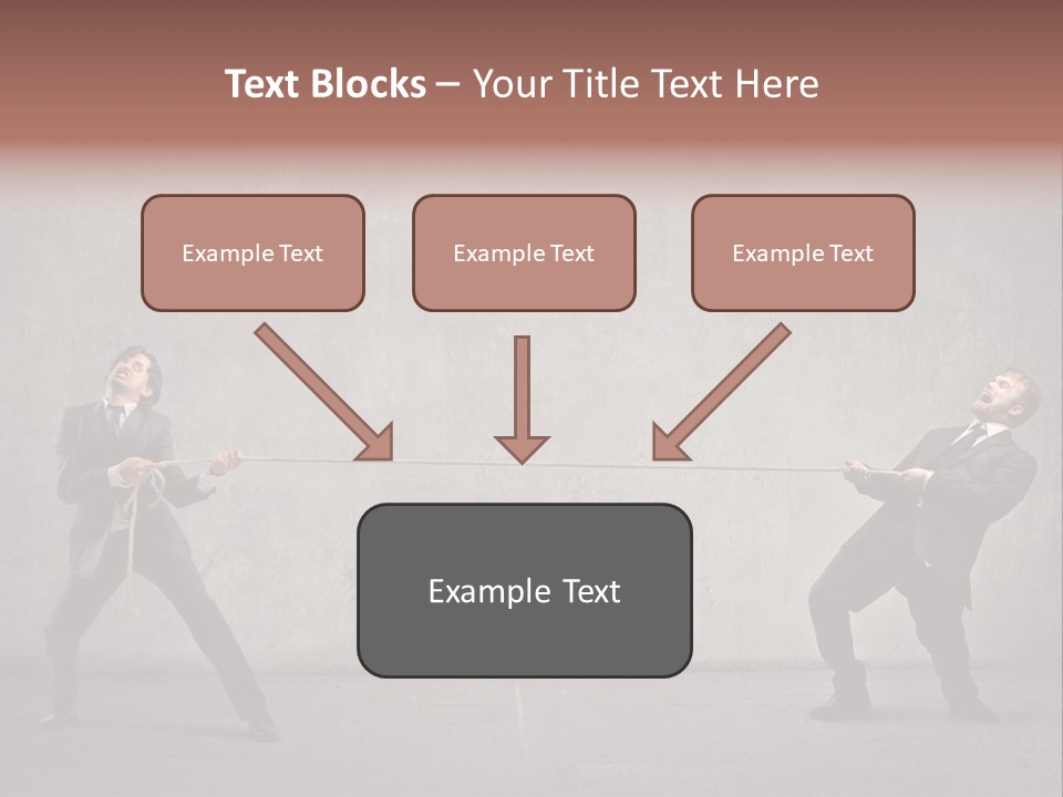 Tug Of War Shout Tug PowerPoint Template