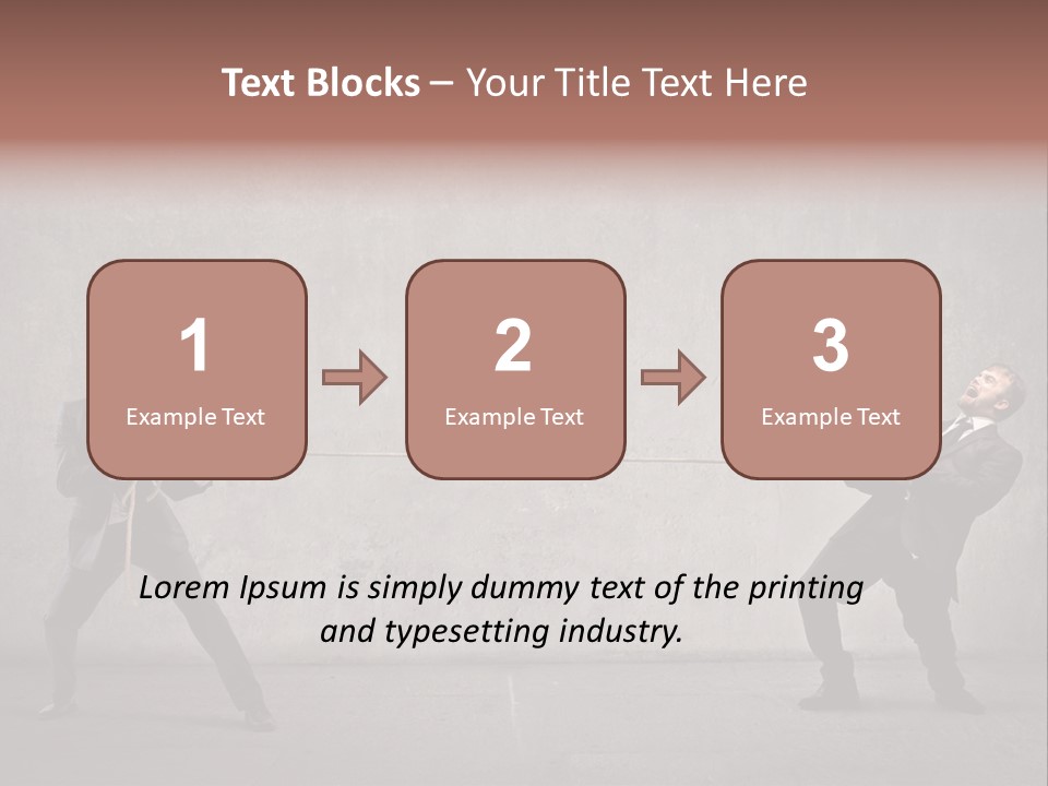 Tug Of War Shout Tug PowerPoint Template