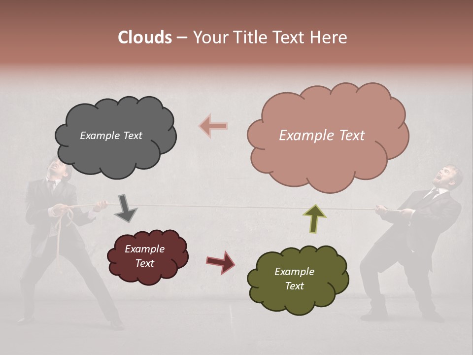 Tug Of War Shout Tug PowerPoint Template