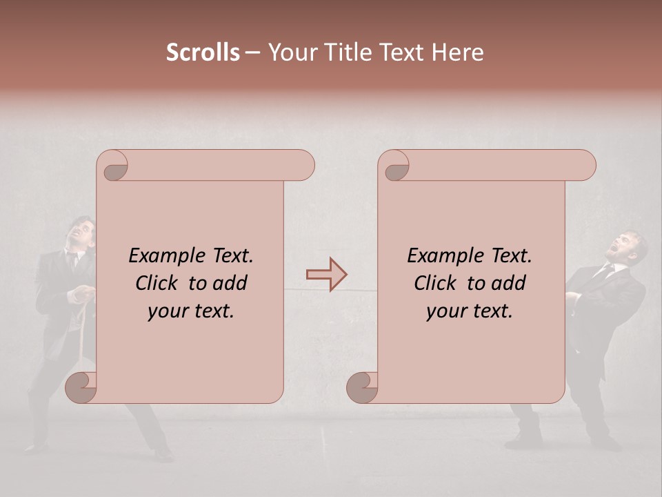 Tug Of War Shout Tug PowerPoint Template