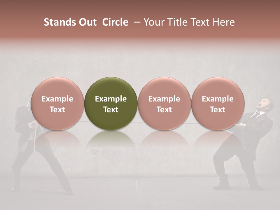 Tug Of War Shout Tug PowerPoint Template