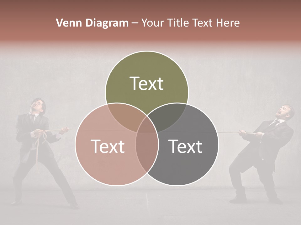 Tug Of War Shout Tug PowerPoint Template