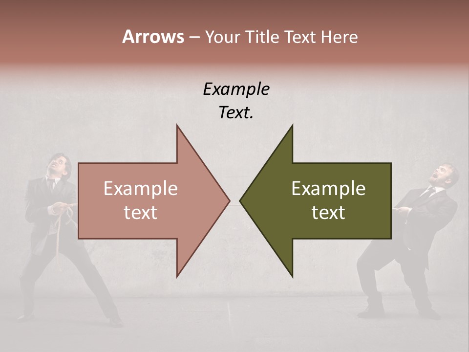 Tug Of War Shout Tug PowerPoint Template