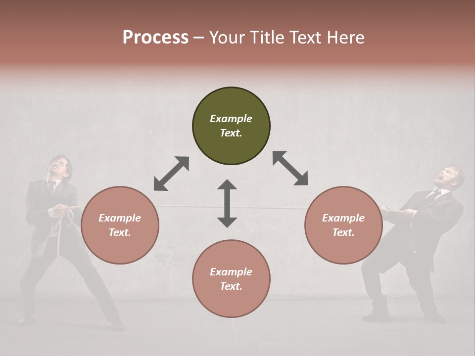 Tug Of War Shout Tug PowerPoint Template