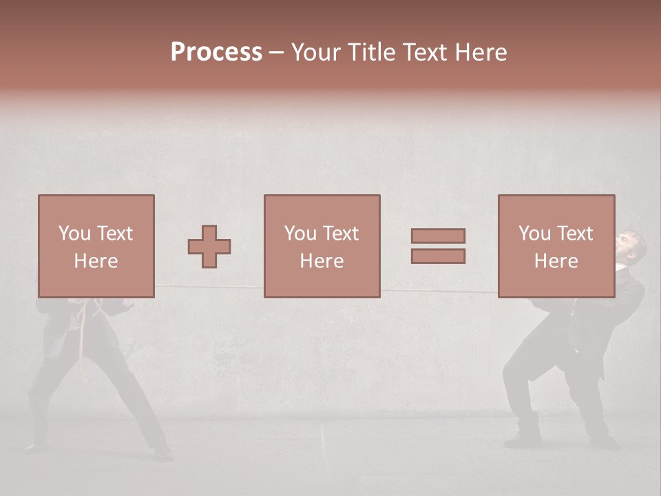 Tug Of War Shout Tug PowerPoint Template