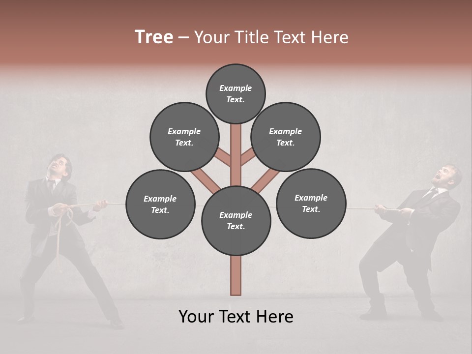 Tug Of War Shout Tug PowerPoint Template