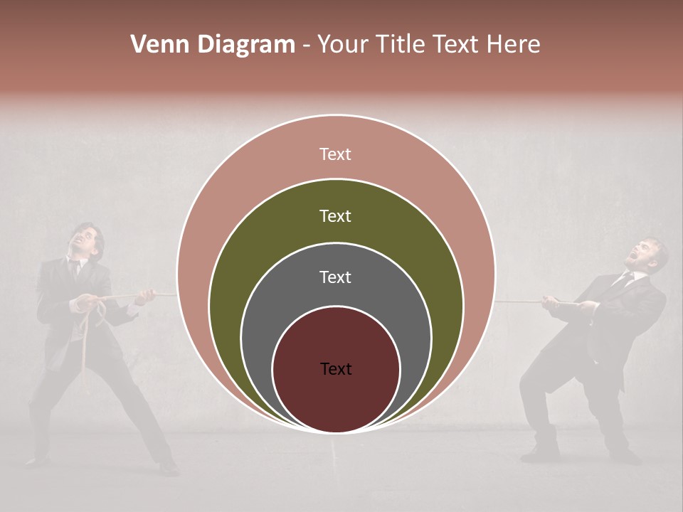 Tug Of War Shout Tug PowerPoint Template