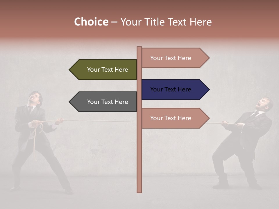 Tug Of War Shout Tug PowerPoint Template