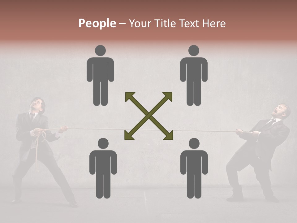 Tug Of War Shout Tug PowerPoint Template