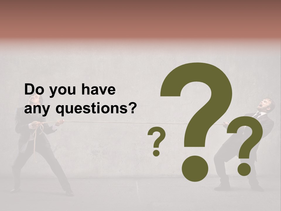 Tug Of War Shout Tug PowerPoint Template