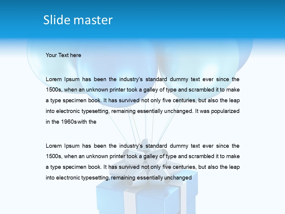 Toy Shiny Ribbons PowerPoint Template