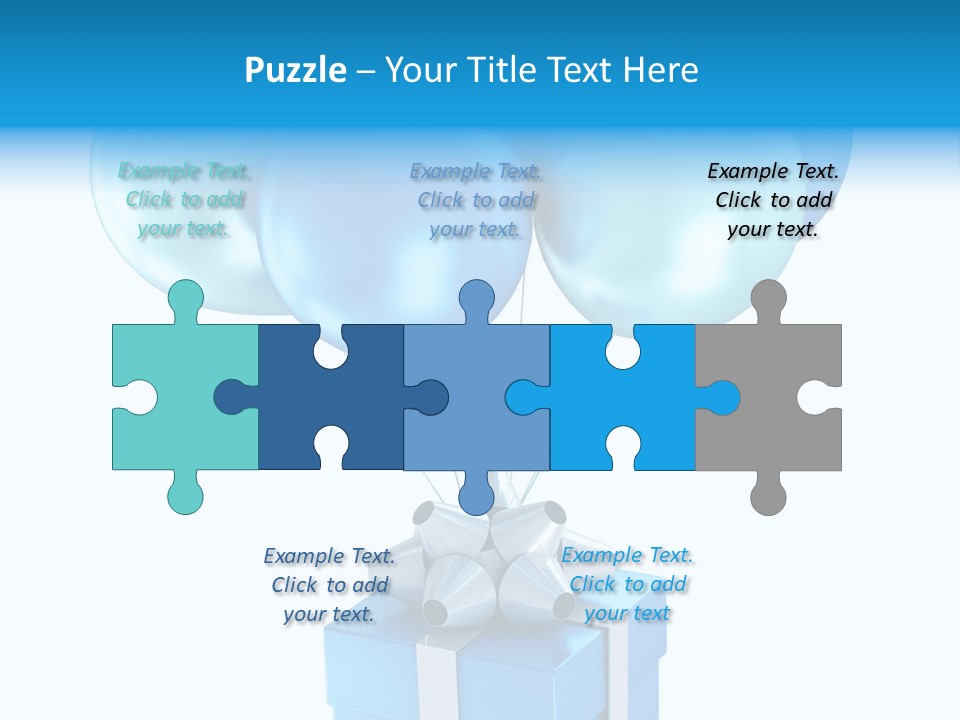 Toy Shiny Ribbons PowerPoint Template