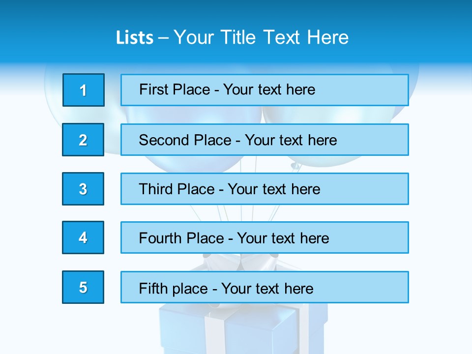 Toy Shiny Ribbons PowerPoint Template