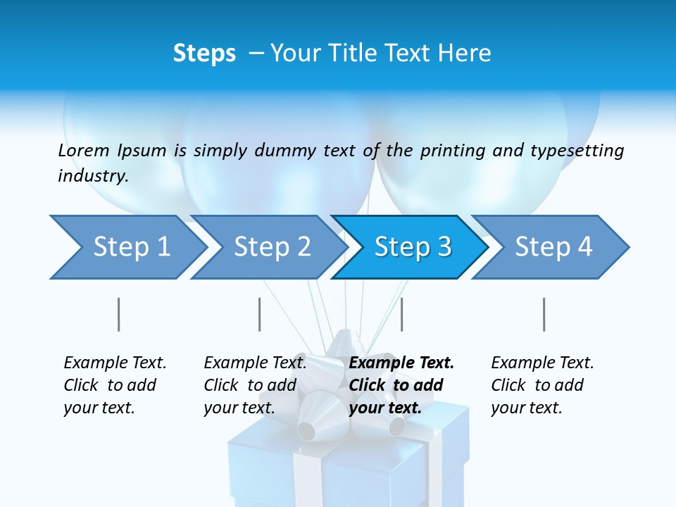 Toy Shiny Ribbons PowerPoint Template