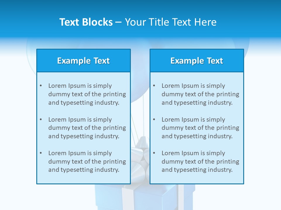 Toy Shiny Ribbons PowerPoint Template