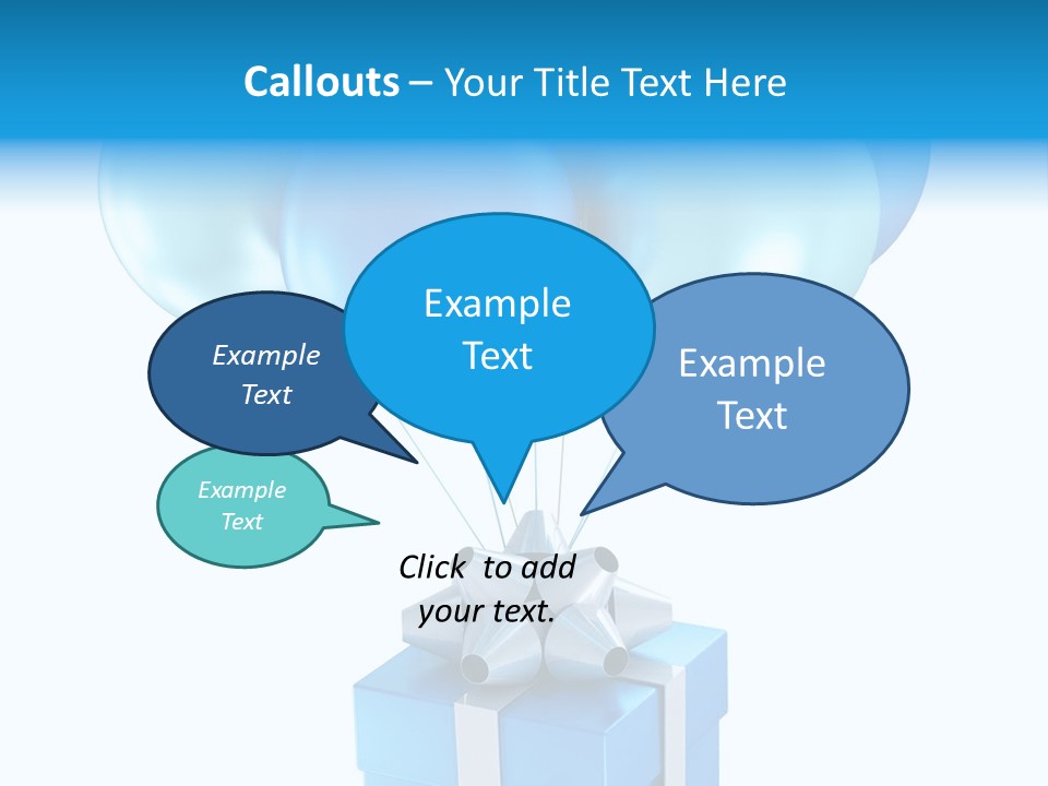 Toy Shiny Ribbons PowerPoint Template