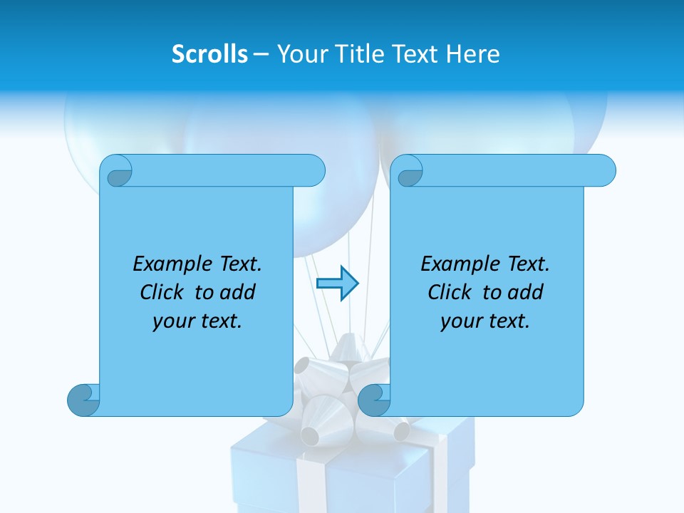 Toy Shiny Ribbons PowerPoint Template