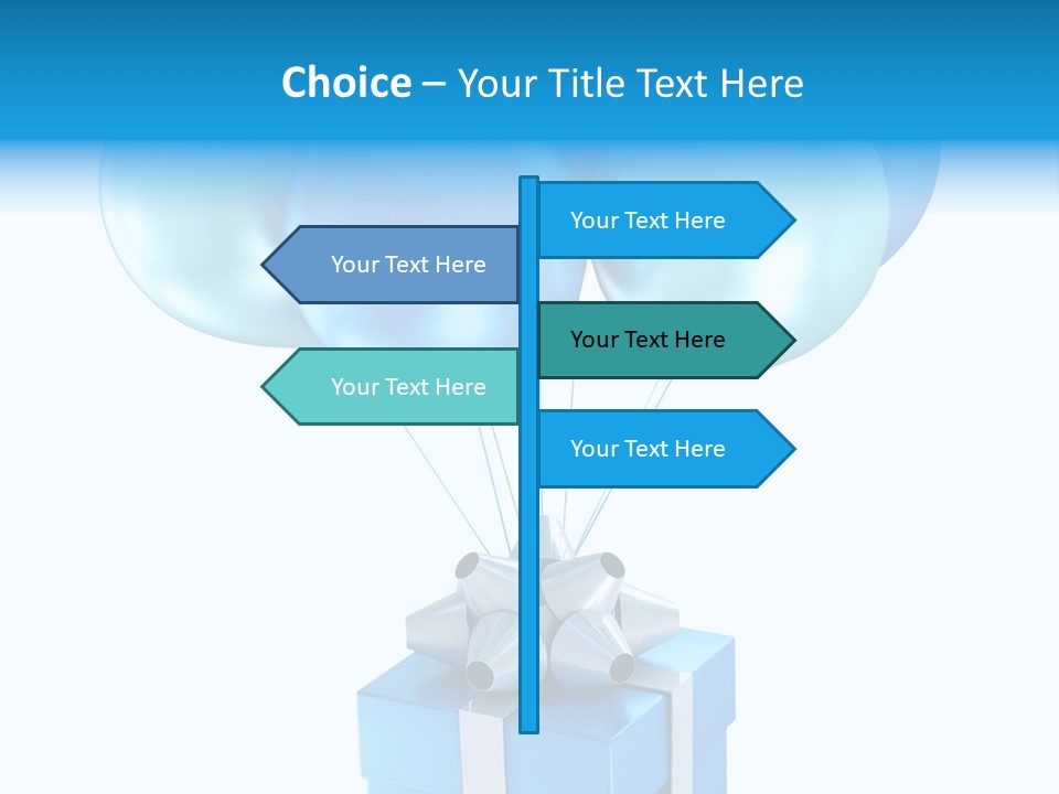 Toy Shiny Ribbons PowerPoint Template