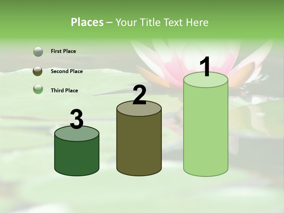 Leaf Aquatic Wallpaper PowerPoint Template