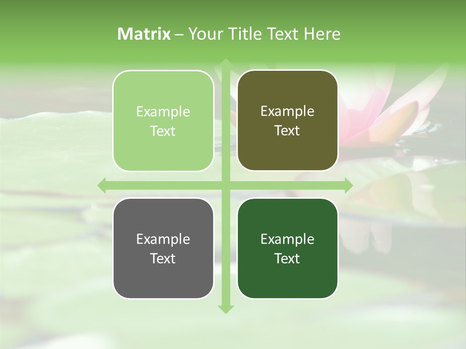 Leaf Aquatic Wallpaper PowerPoint Template