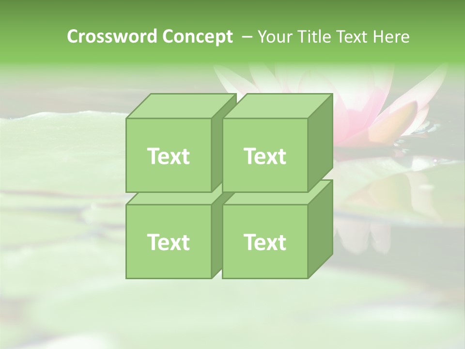 Leaf Aquatic Wallpaper PowerPoint Template