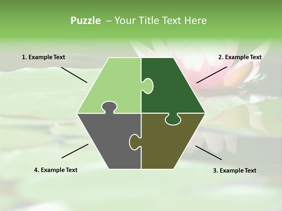 Leaf Aquatic Wallpaper PowerPoint Template