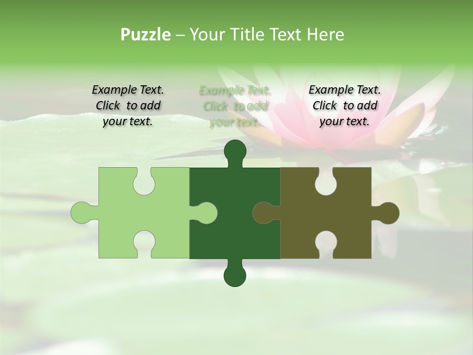 Leaf Aquatic Wallpaper PowerPoint Template