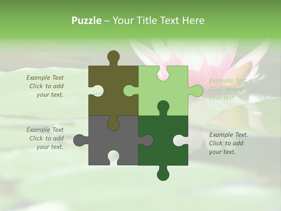 Leaf Aquatic Wallpaper PowerPoint Template