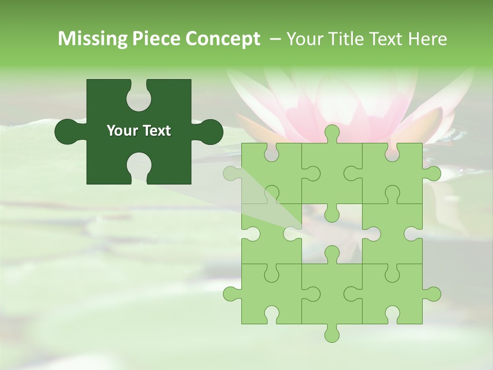 Leaf Aquatic Wallpaper PowerPoint Template